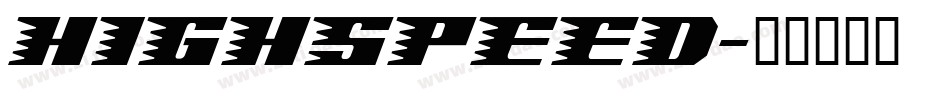 HIGHSPEED字体转换