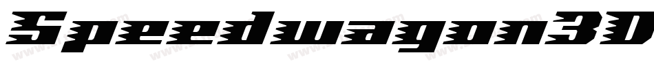 Speedwagon3DItalic-nPAM字体转换