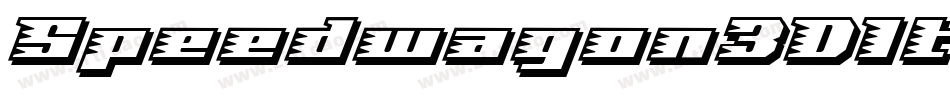 Speedwagon3DItalic-nPAM字体转换