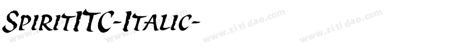 SpiritITC-Italic字体转换
