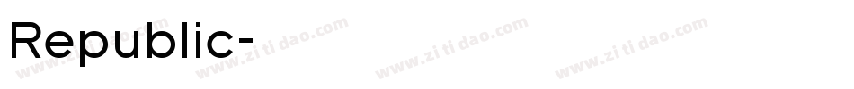 Republic字体转换
