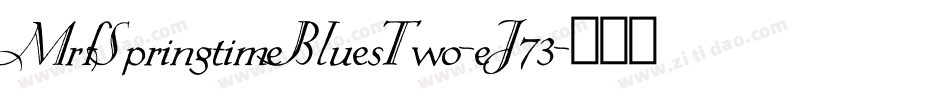 MrfSpringtimeBluesTwo-eJ73字体转换
