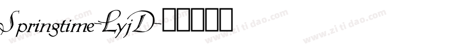 Springtime-LyjD字体转换