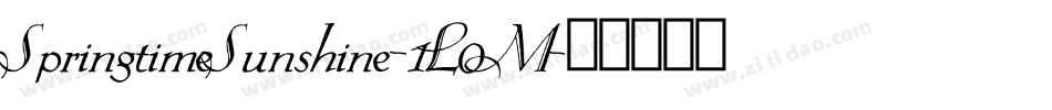 SpringtimeSunshine-1L0M字体转换