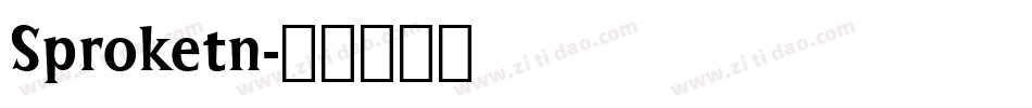 Sproketn字体转换