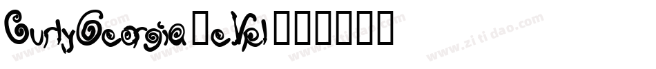 CurlyGeorgia-eVpl字体转换