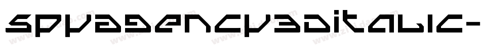 SpyAgency3DItalic-2Ov8v字体转换