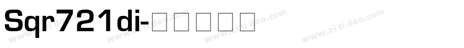 Sqr721di字体转换