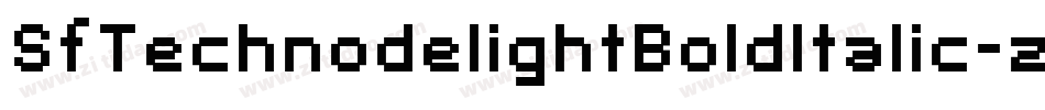 SfTechnodelightBoldItalic-zJla字体转换 SfTechnodelightBoldItalic-zJla字体转换