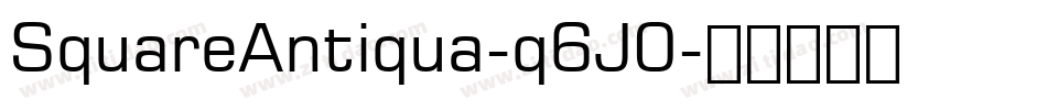 SquareAntiqua-q6J0字体转换