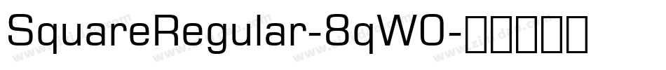 SquareRegular-8qW0字体转换