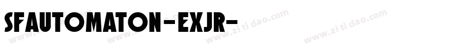 SfAutomaton-EXjr字体转换
