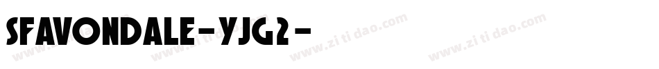 SfAvondale-yjg2字体转换