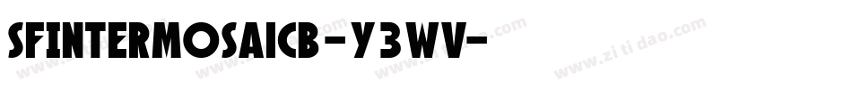SfIntermosaicB-y3wV字体转换