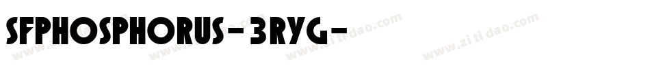 SfPhosphorus-3RyG字体转换