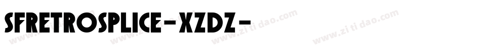 SfRetrosplice-XZdZ字体转换