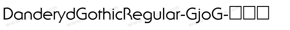 DanderydGothicRegular-GjoG字体转换
