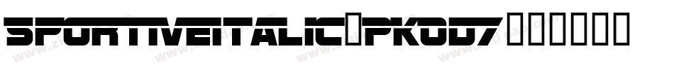 SportiveItalic-PKOd7字体转换