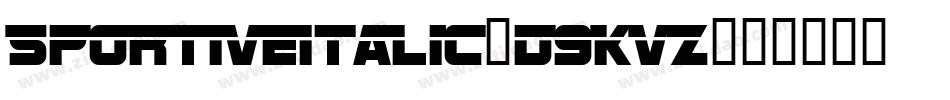 SportiveItalic-d9KVZ字体转换