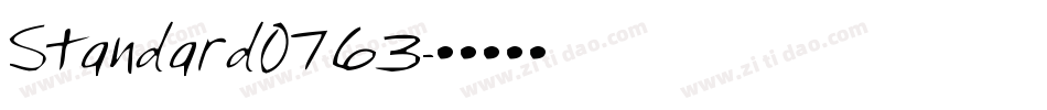 Standard0763字体转换