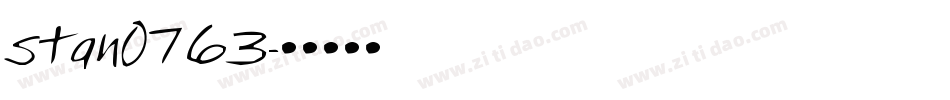 stan0763字体转换
