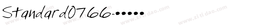 Standard0766字体转换