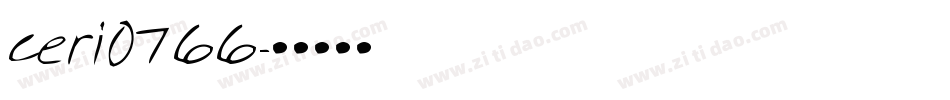 ceri0766字体转换
