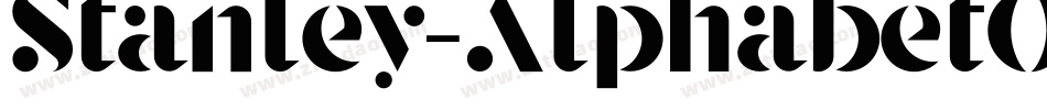 Stanley-AlphabetOblique字体转换