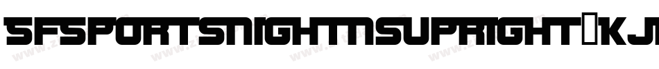 SfSportsNightNsUpright-KJEl字体转换