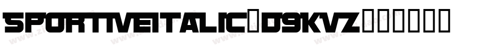 SportiveItalic-d9KVZ字体转换