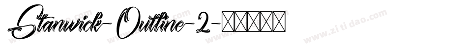 Stanwick-Outline-2字体转换