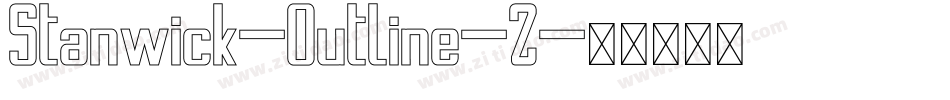 Stanwick-Outline-2字体转换