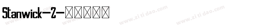 Stanwick-2字体转换