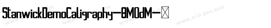 StanwickDemoCaligraphy-8MOdM字体转换