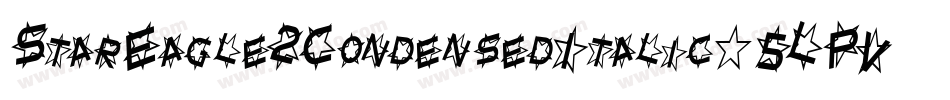 StarEagle2CondensedItalic-5LPV字体转换