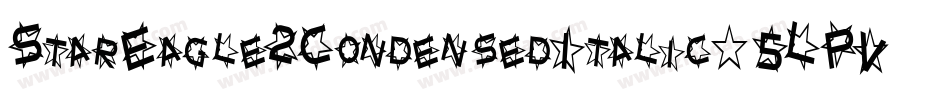 StarEagle2CondensedItalic-5LPV字体转换