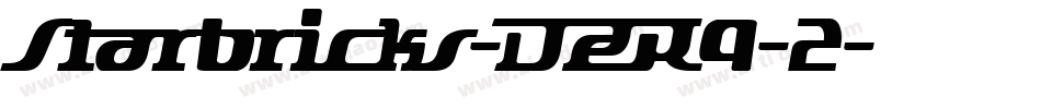 Starbricks-DZR9-2字体转换