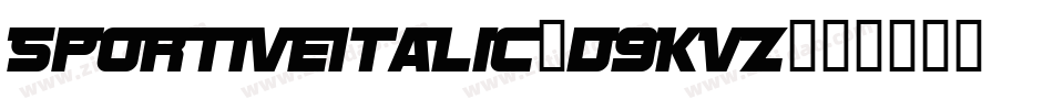 SportiveItalic-d9KVZ字体转换