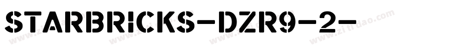 Starbricks-DZR9-2字体转换