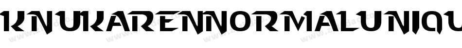 KnuKarenNormalUnique-J0Zj字体转换