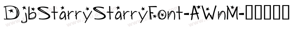 DjbStarryStarryFont-AWnM字体转换
