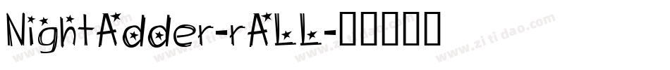 NightAdder-rALL字体转换
