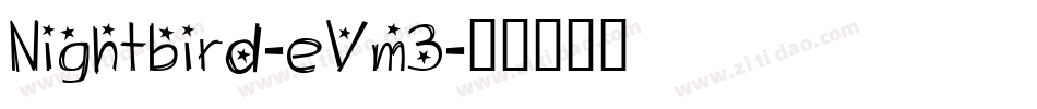 Nightbird-eVm3字体转换