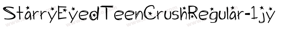 StarryEyedTeenCrushRegular-1jyv字体转换