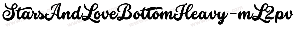 StarsAndLoveBottomHeavy-mL2pv字体转换