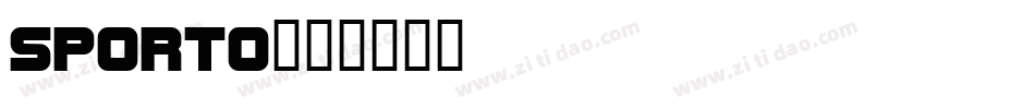 Sporto字体转换