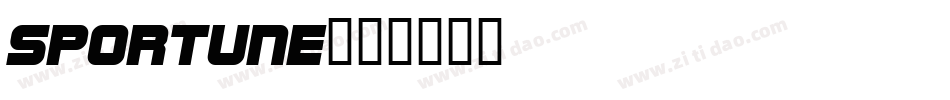 SPORTUNE字体转换