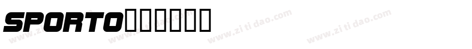 Sporto字体转换