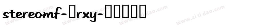 StereoMf-3Rxy字体转换