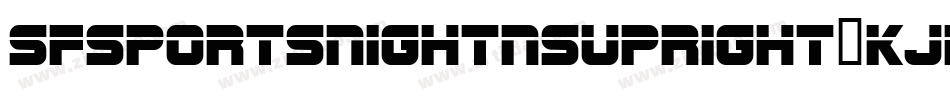 SfSportsNightNsUpright-KJEl字体转换